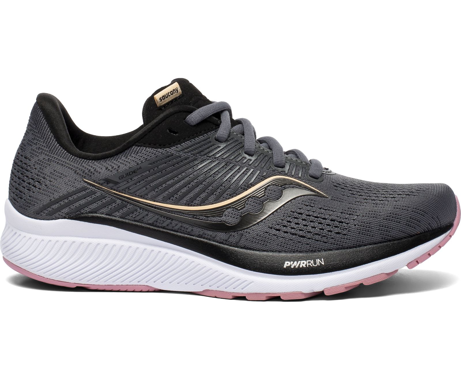 Women's Saucony Guide 14 Running Shoes Grey / Rose | Singapore 142SGLO